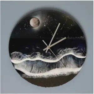 Wall Clock, Space meets the sea at night