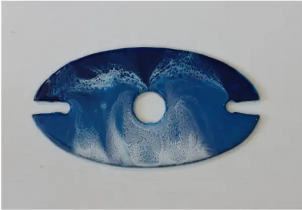 Wine bottle, glass caddy, resin Surf inspired - Image 5