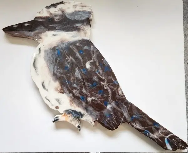 Laughing Large Kookaburra, resin wall art